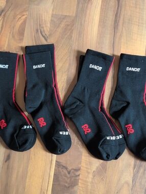 Bandit Member Black Crew Socks